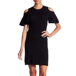 LAUNDRY by Shelli Segal Cold Shoulder Ribbed Dress